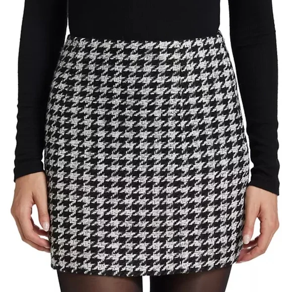Favorite Daughter Black and White Houndstooth Mini Skirt - never worn! - Picture 2 of 4